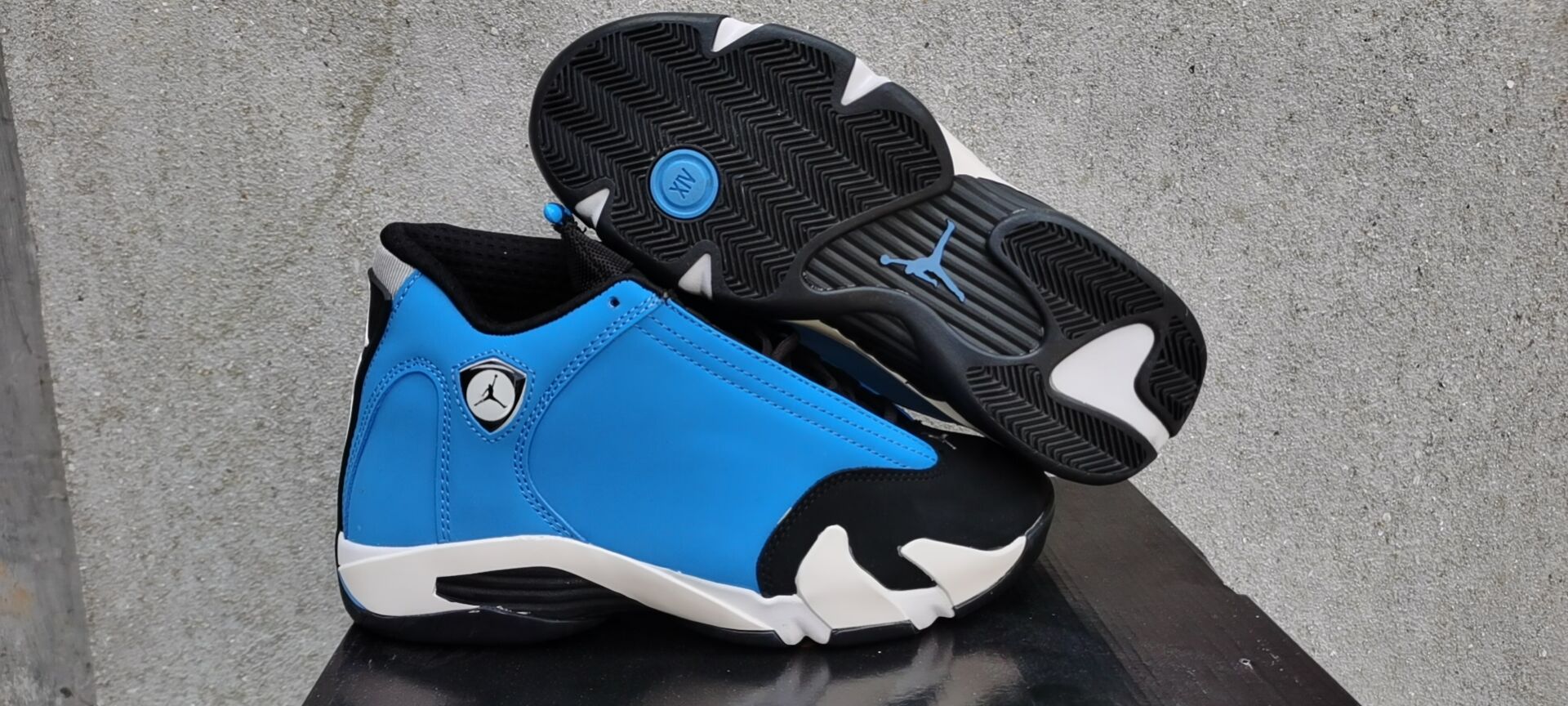 2020 Air Jordan 14 BHM Blue Black Shoes